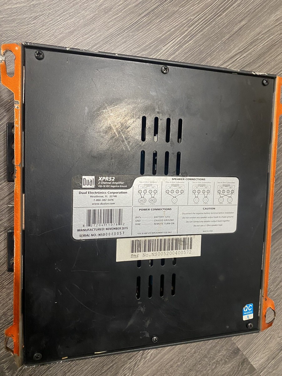 Dual XPR52 600 Watt 2 Channel Bridgeable Car Stereo Amplifier