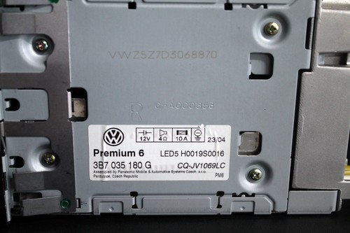 2005 VW Passat Factory Monsoon Head Unit Cassette Tape CD Player 3B7035180G - Picture 3 of 5