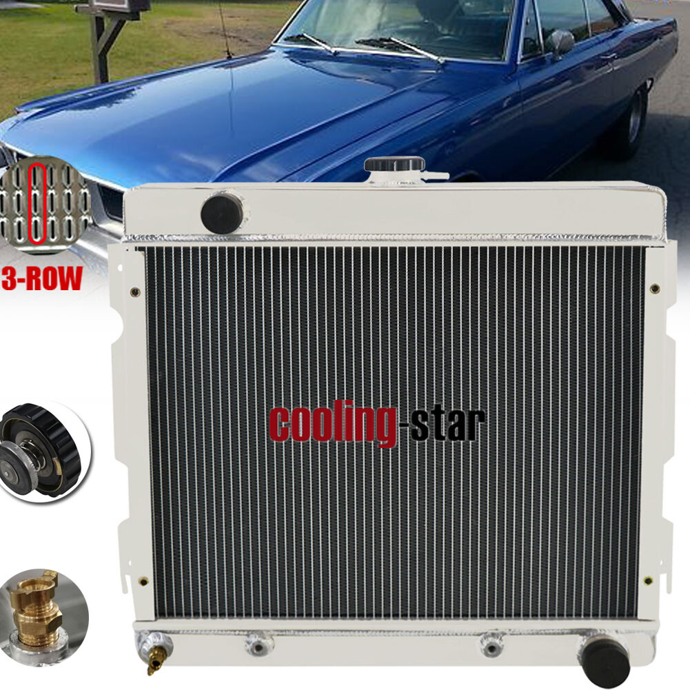 3 Rows Radiator For 70-72 Dodge Dart Plymouth Duster Valiant Cars 5.2L 5.6L V8