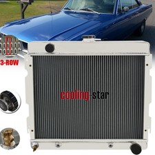 3 Rows Radiator For 70-72 Dodge Dart Plymouth Duster Valiant Cars 5.2l 5.6l V8