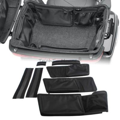 Motorcycle Rear Trunk Organizer Bag Collapsible Pouch Pack Bag Liners For Harley