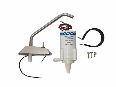 Pactrade Marine TMC Electric Galley Pump Set 12V 100GPH For Boat Caravan RV
