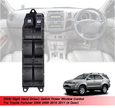 RHD Switch Power Window Control Fit 4 Dr Toyota Fortuner 2008 2009 2010 2011