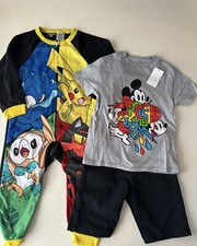 Boys XS 4/5 Clothing Lot Disney Pok mon Wrangler NWT EUC