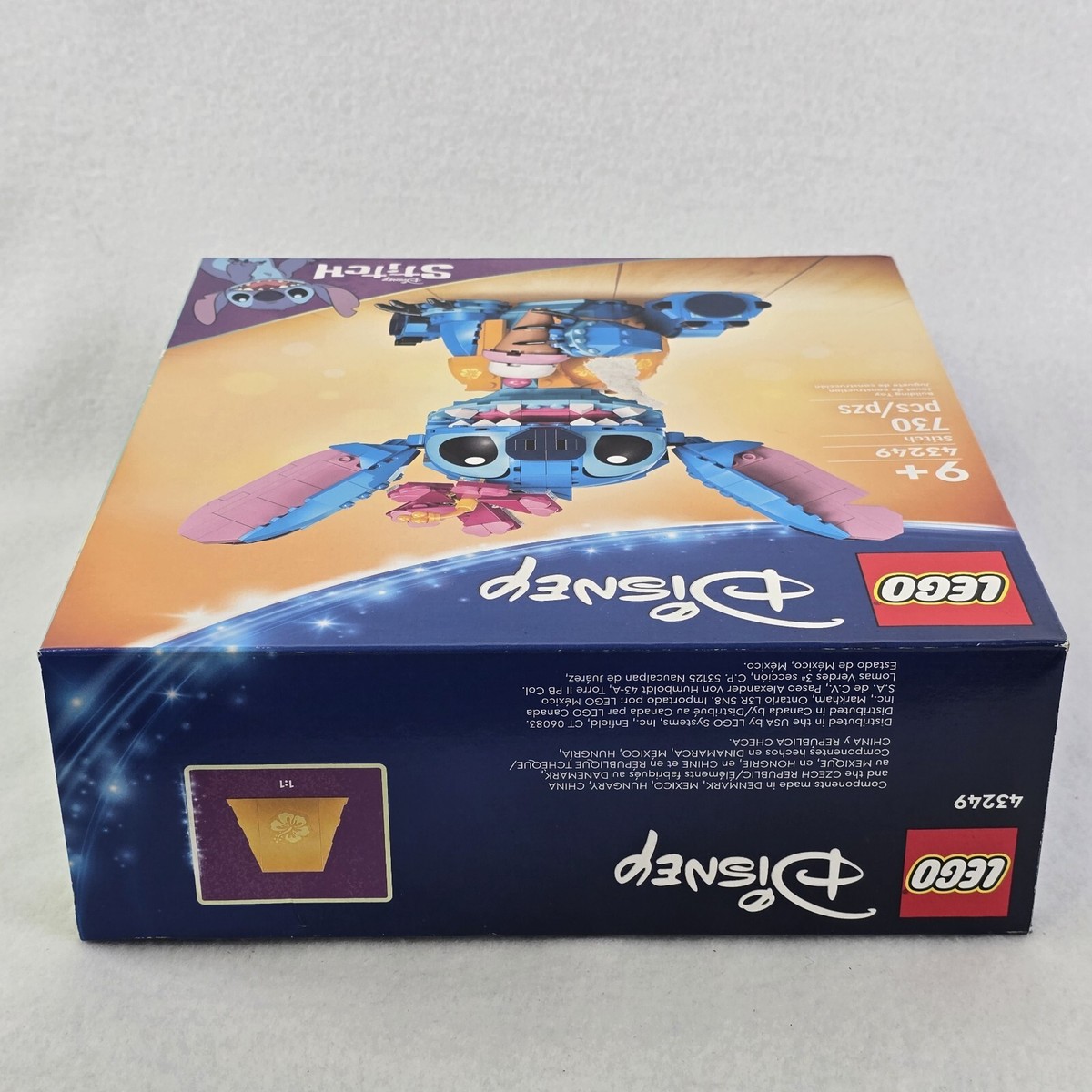 LEGO Disney Stitch 43249 730 Pcs Icecream Cone Hibiscus Flower