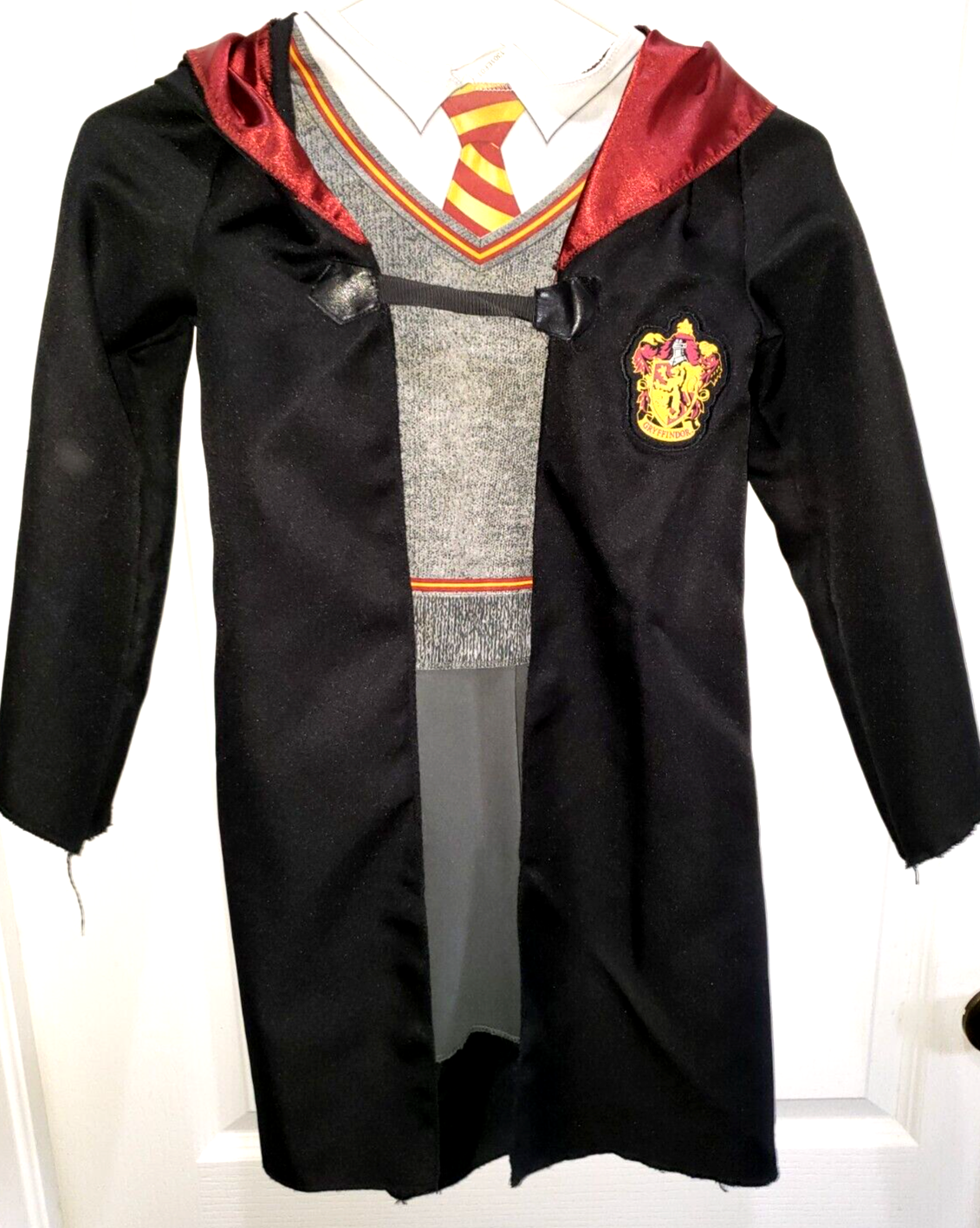 Girls Harry Potter Halloween Costume Dress with Hood - Size 4/6X Lined