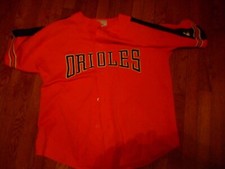 vintage starter baseball jersey mlb Baltimore Orioles men XL Orange/black
