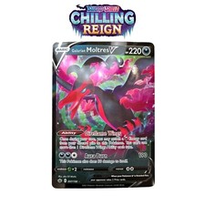 Galarian Moltres V 97/198 Ultra Rare Chilling Reign Pokemon TCG Near Mint