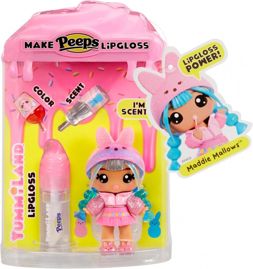 Yummiland Make Lipgloss Easter Peeps Maddie Mallows Doll [Pink