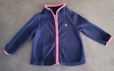 OshKosh B'Gosh 2T Fleece Zippered Navy Blue Jacket