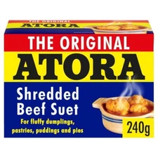 Atora Shredded Beef Suet 200g Pack of 2 Premium Quality Cooking Fat