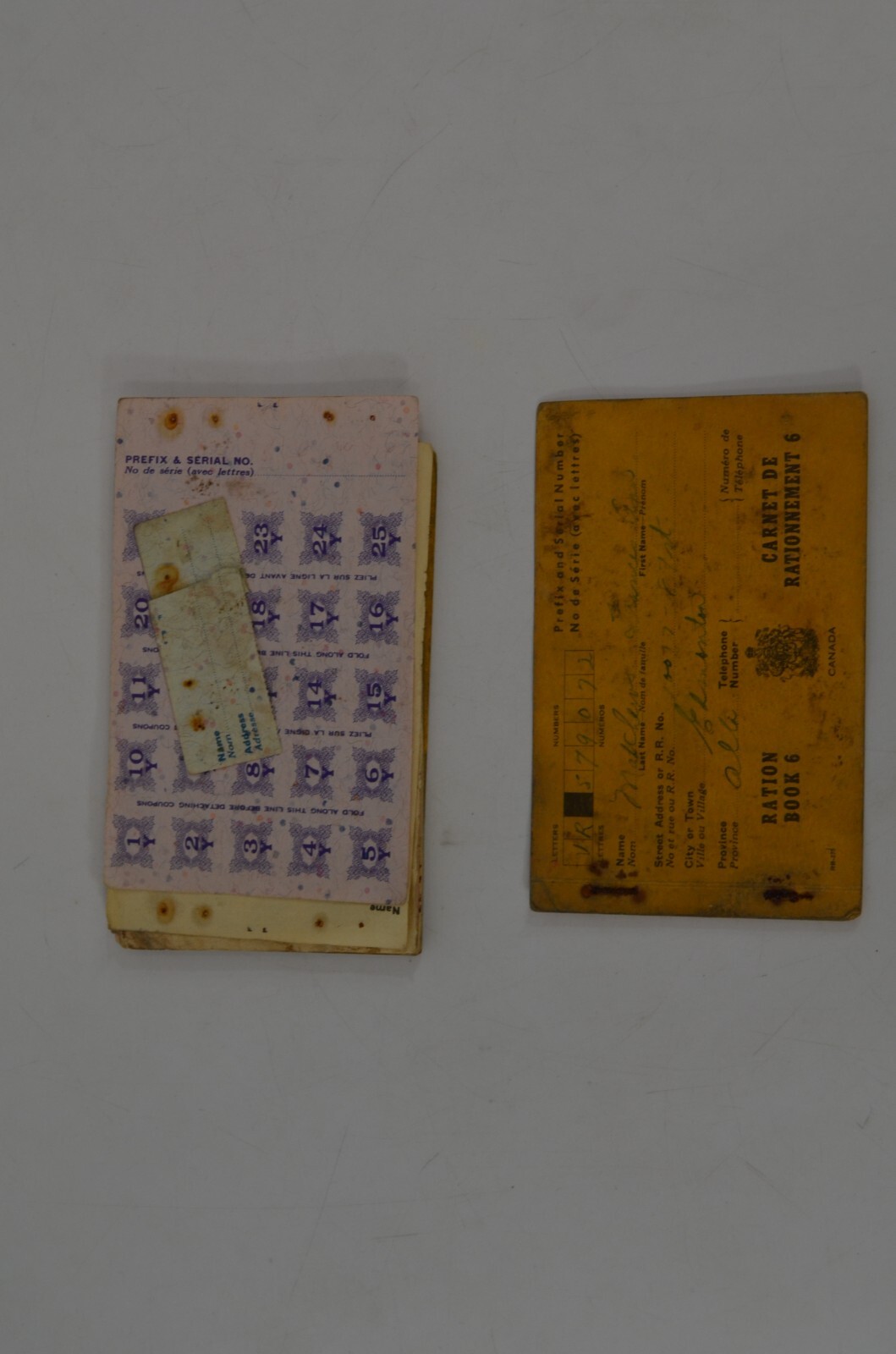 Canada War Food Ration Coupon Book Stamps 1940s Edmonton AB WW2 eBay