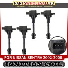 4x Ignition Coils for Nissan Sentra 2002 2003 2004 2005 2006 I4 1.8L QG18DE
