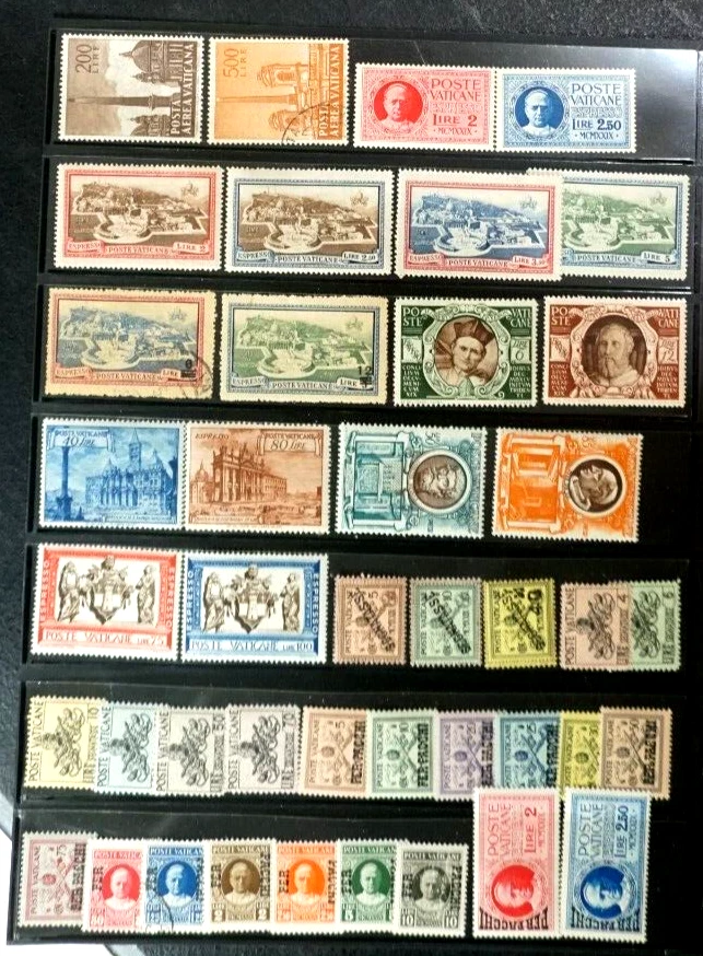 Lote fino de sellos de correo aéreo del Vaticano CV300 Foto 2 de 2