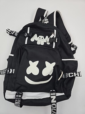 Kinouchi 1975 Limited Edition Marshmello DJ Backpack Black & White