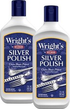 Wrights Silver Polish Pack of 2 7 Fl Oz Anti Tarnish Cleaner and Protector