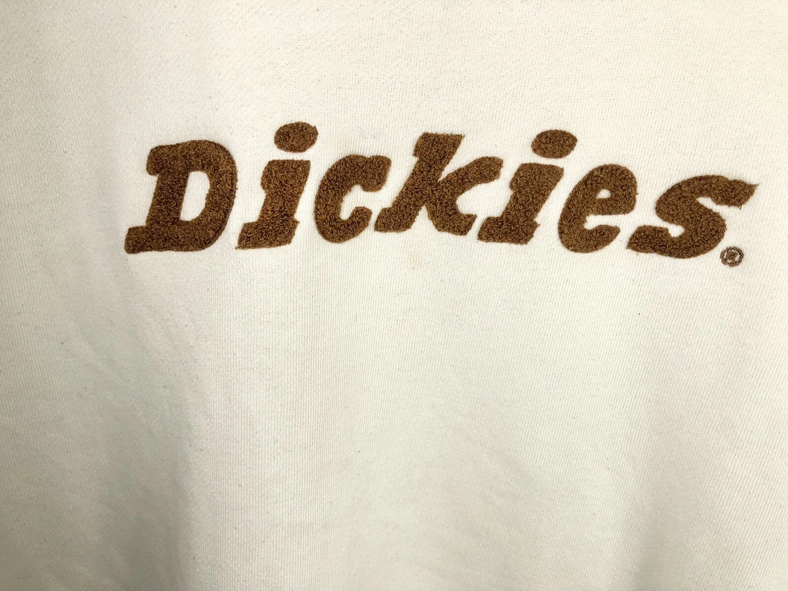 OFF WHITE Felpa Madewell Dickies Donna Medio Bianco Infuso Tagliato Pullover Manica Lunga