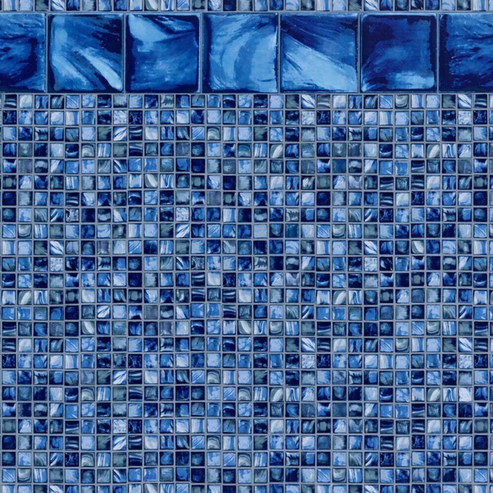 Findlay Amazon Tile 27 Mil In-Ground Rectangle Swimming Pool Liner