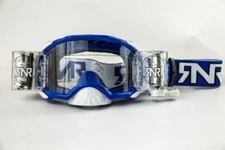 RIP N ROLL PLATINUM WVS ROLL OFF GOGGLES Blue MOTOCROSS RNR Wide vision System