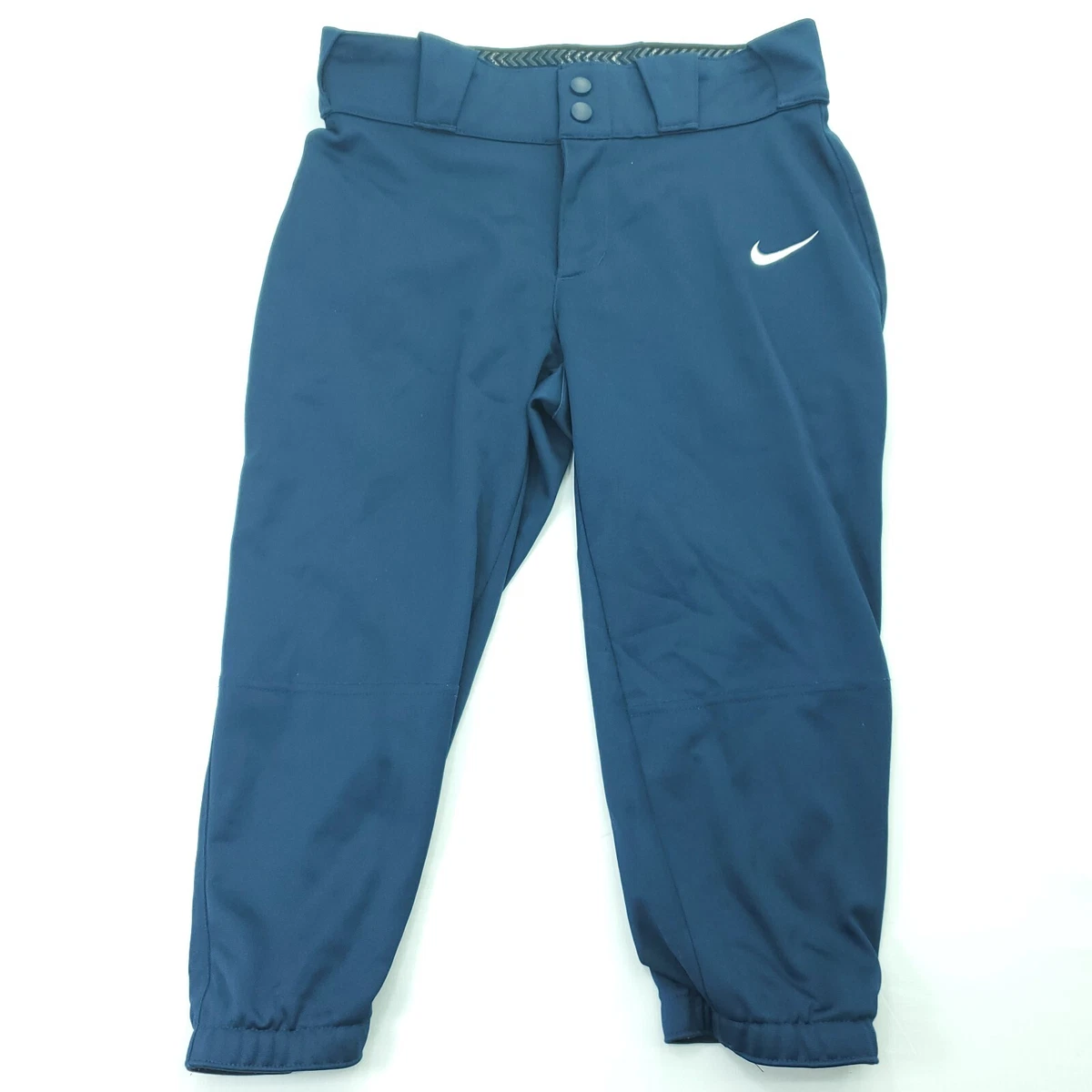 Nike Softball Crop Pants Womens Small Blue Baseball Diamond Dri Fit  700877-419