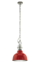Neu Pendelleuchte Pendel HäNgelampe Leuchte Vintage Rot Eglo 49177