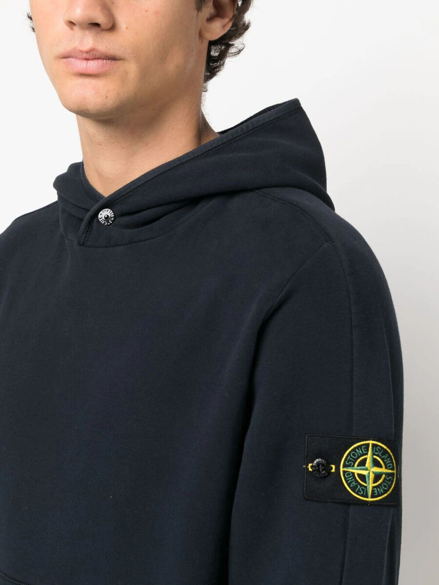 Stone Island Logo Patch Cotton Felpa Hoodie Hood Sweatshirt Stone Island Logo Patch Cotton Felpa Hoodie Hood Sweatshirt