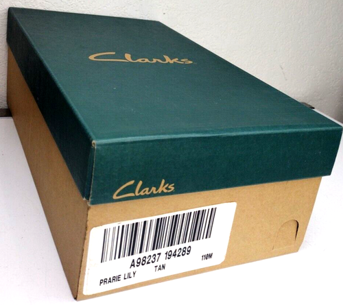 CLARKS Women's Casual Sandals Sz 11M Prairie Lily Leather Upper Tan, New in Box - Picture 9 of 9