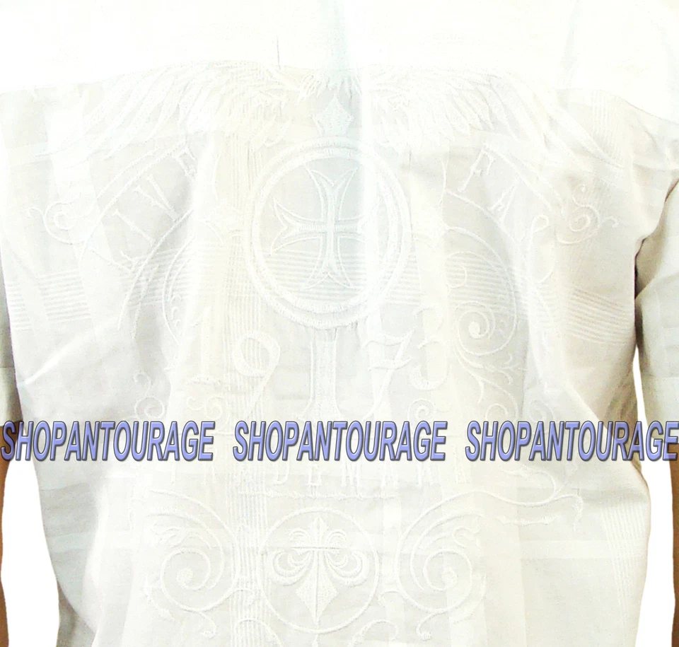 Nueva camisa blanca de manga corta con botones para hombre Affliction Eruption 110WV445 Foto 4 de 4