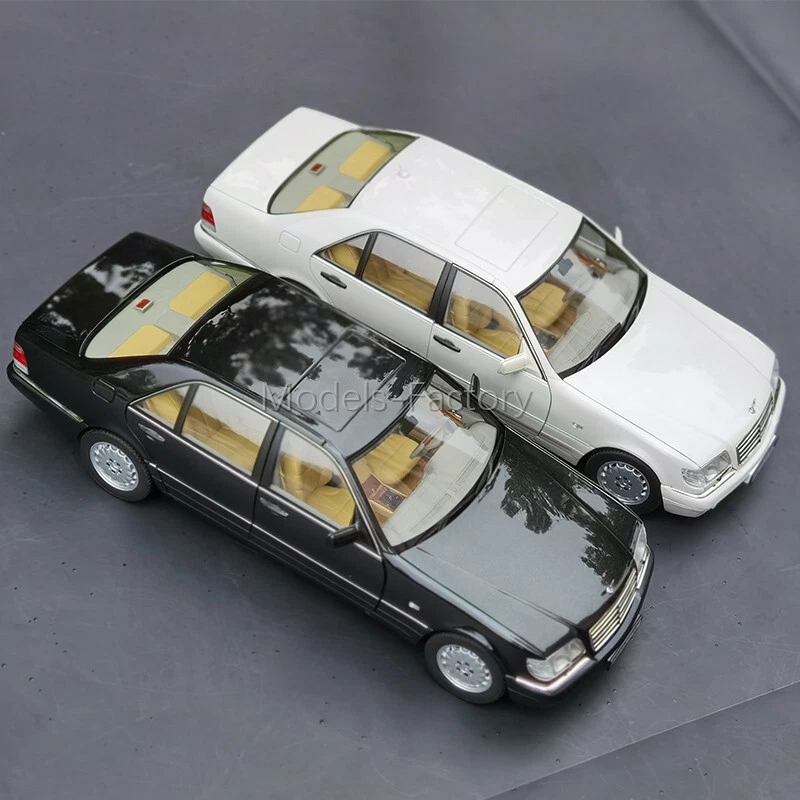 1:18 Norev Benz Maybach S320 W140 Diecast Model Car Boys Girls Gifts Black/White - Image 4 of 4