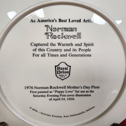 Vintage Lot of 8 Limited Edition Norman Rockwell Collection Plates - Picture 14 of 19