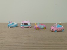 Shopkins Cutie Cars Diecast Lot Of 4 HW01