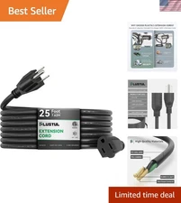 All-Purpose 25FT Outdoor Extension Cord - Heavy Duty, Weather-Resistant Design