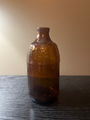 Genesee Beer Bottle Amber Vintage Embossed in excellent condition