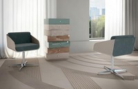 Moderner Luxus Drehbarer Sessel Lounge Sitzkomfort Polster Lehn MöBel Bizzotto