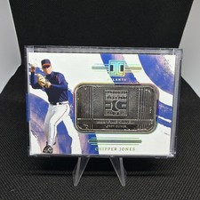 CHIPPER JONES 2025 PANINI IMPECCABLE .999 FINE SILVER 1 TROY OUNCE CARD #7/25!