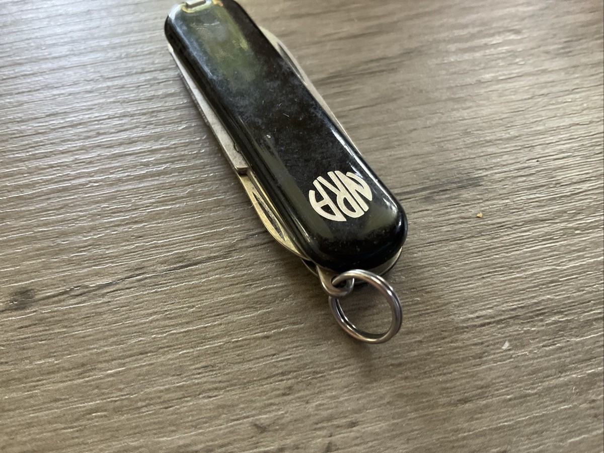 Victorinox Swiss Army Classic Pocket Key Chain Knife Black NRA 2 1