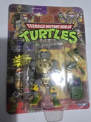 RARE Vintage Ninja Turtles Metalhead Figure 1989. UNPUNCHED. SEALED
