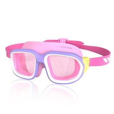 Kids Swim Goggles for Ages 4-12: Clear Vision, Wide View, No Leaks, Anti-Fog,...
