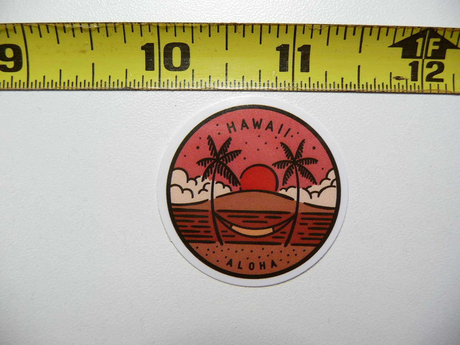 Hawaii State Pride Sticker Decal with Love Home Motto Fun Design  