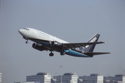 Dia OY-MRI Boeing 737-7L9 Maersk Air Flugzeug 35mm ungerahmt O185-5-2