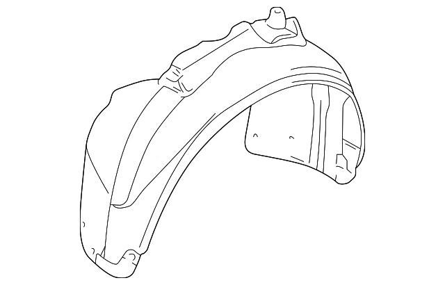 Forro de guardabarros para Audi S4 2004-2005 (P/N 8E0-821-171-C)