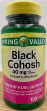 Black Cohosh Menopause Support Dietary Supplement Tablets, 40 mg