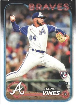 2024 Topps #493 Darius Vines Atlanta Braves Rookie RC