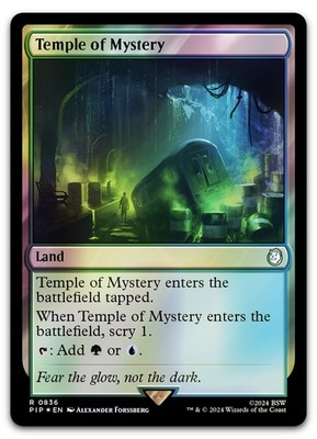 Temple of Mystery (Surge Foil) #836 (LP) Fallout PIP Magic MTG