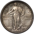 1917-P AU+ Type 1 Standing Liberty Quarter 25c Philadelphia Almost Uncirculated