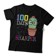 Cactus 100th School Day Celebration 100 Days Sharper T-Shirt