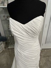 Sophia And Camilla Ivory Chiffon Bridal Gown, Size 8