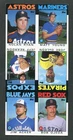 Nolan Ryan Astros HOF UNCUT 6 Card Baseball Panel Collectible Sheet 1986 Topps