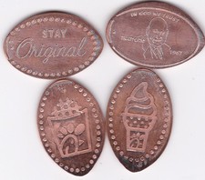 Elongated Souvenir Penny: Set of 4 Chick-fil-A  Canton, GA   Z  482