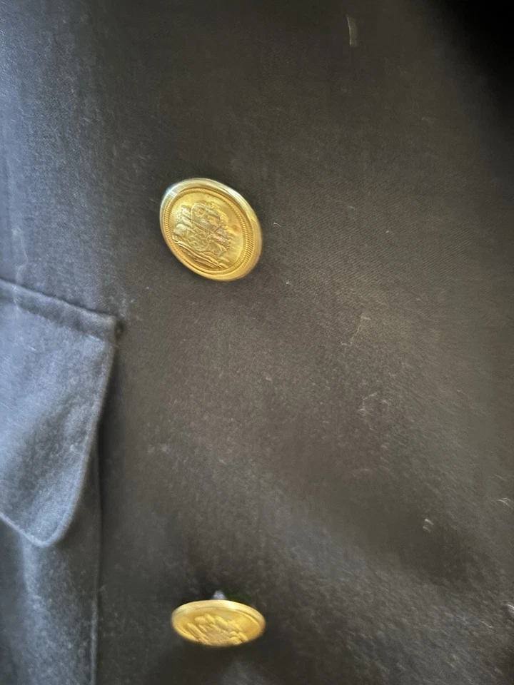 CHAQUETA BLAZER RALPH LAUREN MUJER 100% LANA AZUL MARINO DOBLE BOTONADURA CRESTA 4P Foto 2 de 4